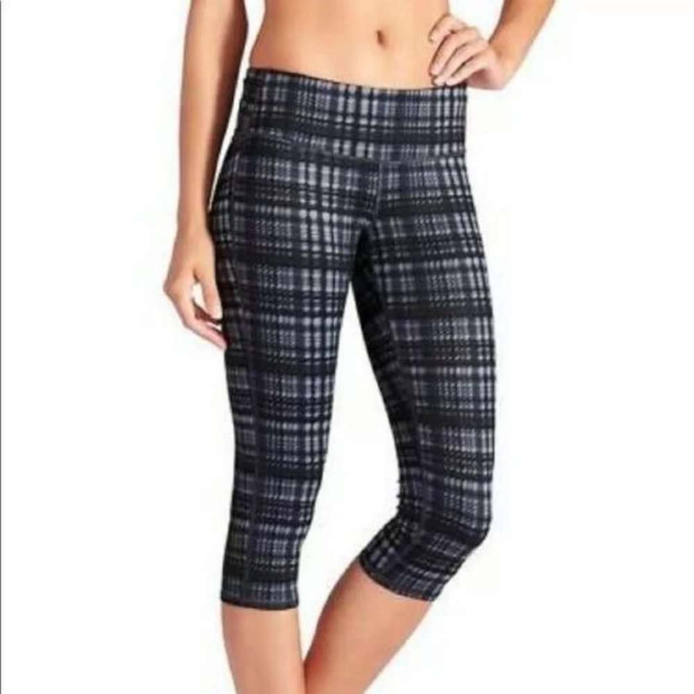 Athleta Plaid Women's Cropped Leggings
